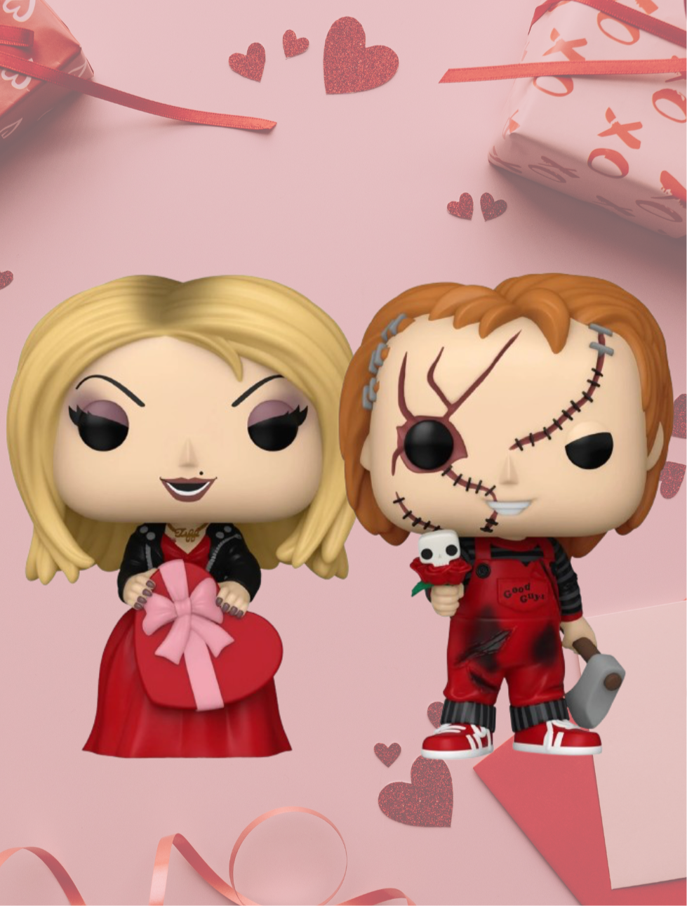 Child’s Play Valentine Chucky and Tiffany Bundle #1726 and #1727