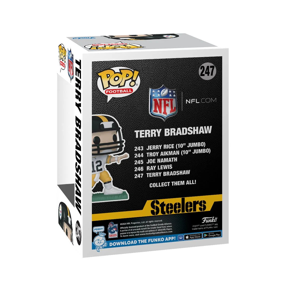 Funko Pop! NFL Legends Steelers Terry Bradshaw Vinyl Figure #247