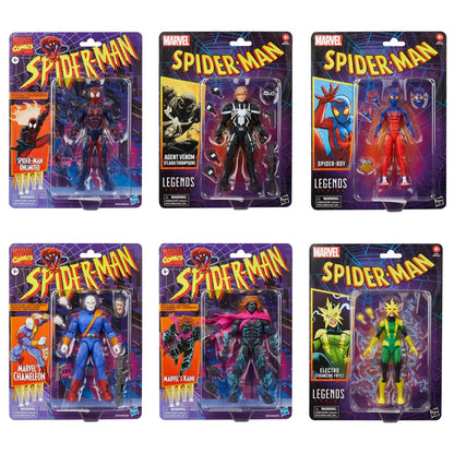 Marvel Legends Spider-Man Retro 6-Inch Action Figures 2025 Wave 1 Case of 6