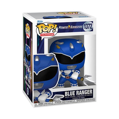 Funko Pop! Mighty Morphin Power Rangers 30th Anniversary Blue Ranger Vinyl Figure #1372 with protector box