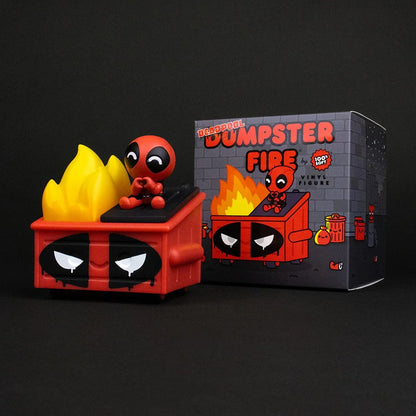 Deadpool Dumpster Fire Vinyl Figure by 100% Soft