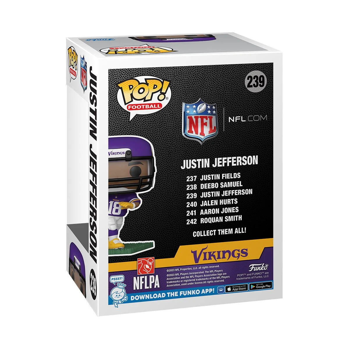 Funko Pop! NFL Vikings Justin Jefferson Vinyl Figure #239