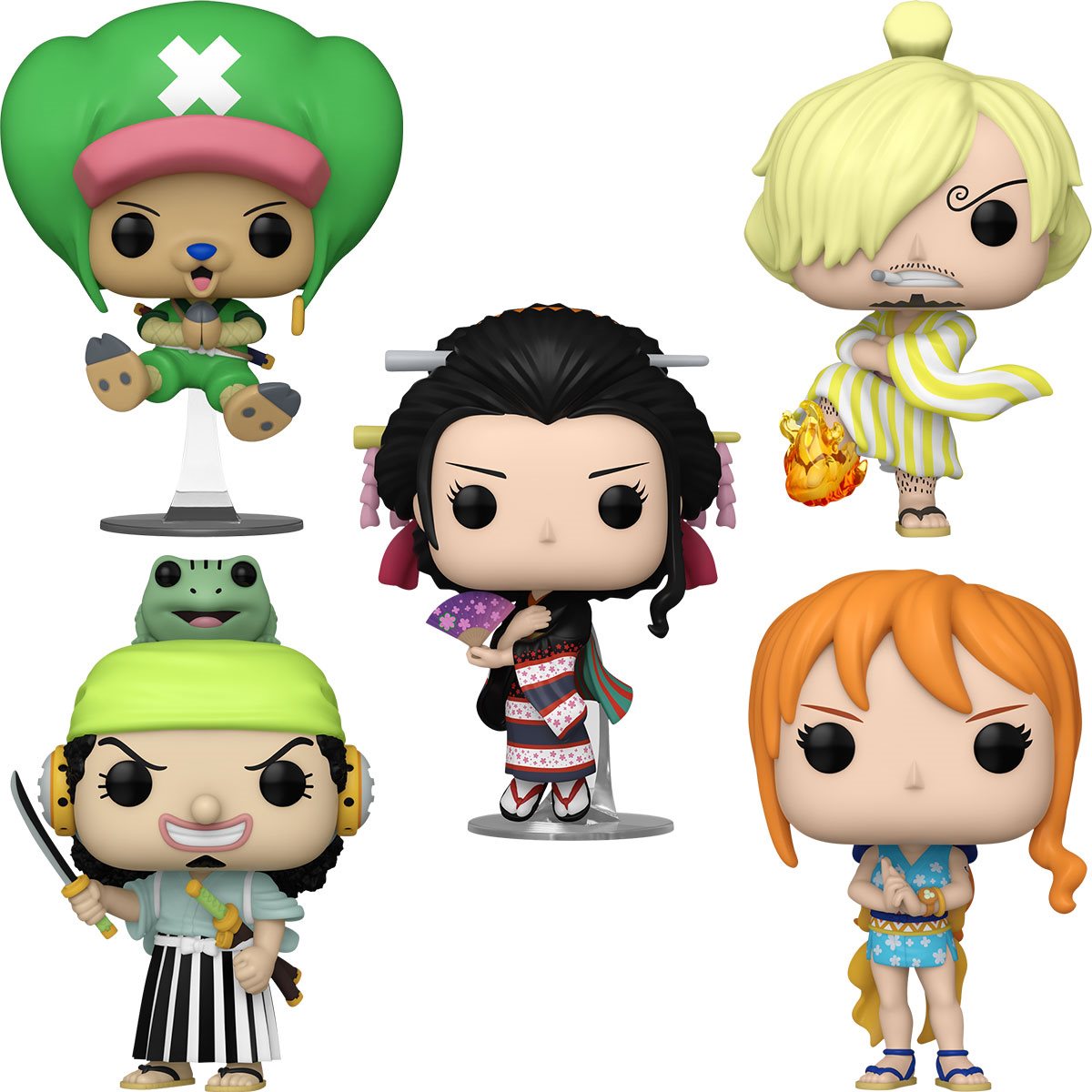 Funko Pop! One Piece Vinyl Figure Wave 7 Case of 5 with Protector Box