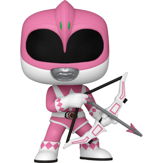 Funko Pop! Mighty Morphin Power Rangers 30th Anniversary Pink Ranger Vinyl Figure #1373 with protector