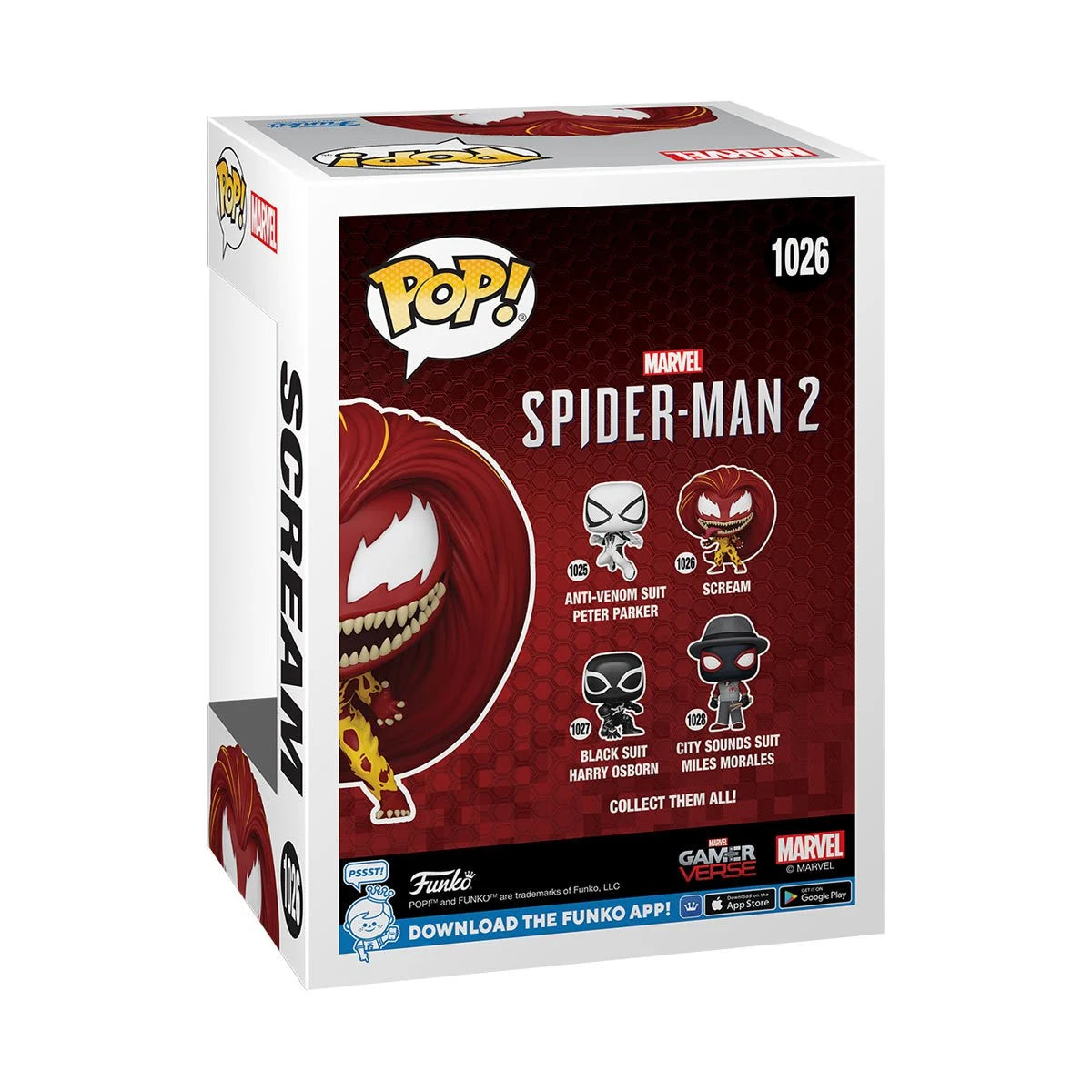 Funko Pop! Spider-Man 2 Video Gamerverse Scream Vinyl Figure #1026