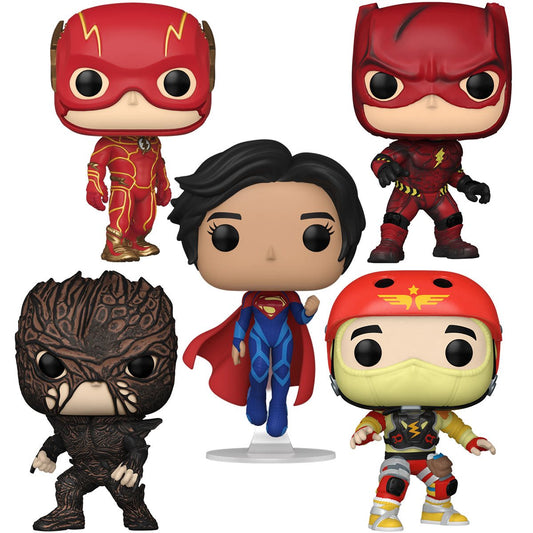 Funko Pop! The Flash Vinyl Figure Wave 1 set of 5 with protector box