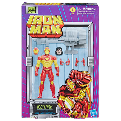Marvel Legends Series Deluxe Retro Iron Man with Plasma Cannon