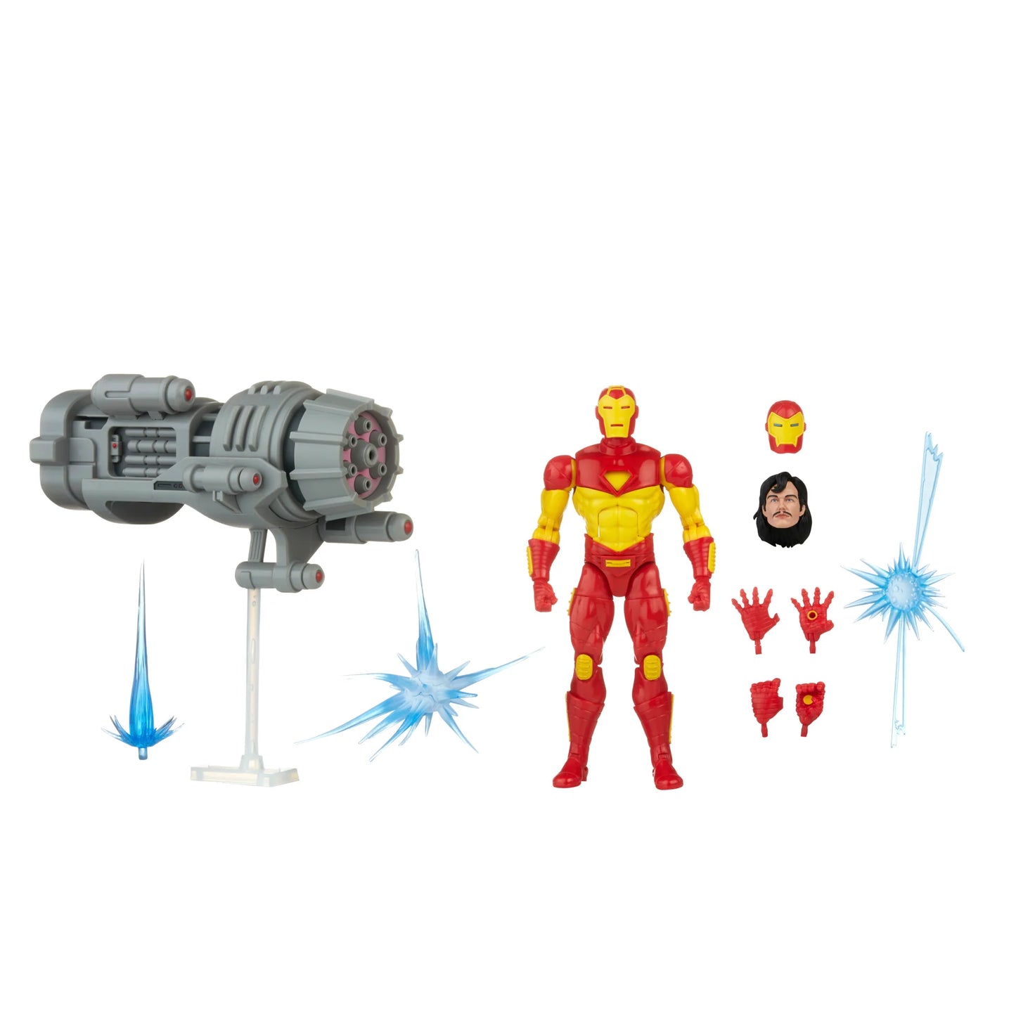 Marvel Legends Series Deluxe Retro Iron Man with Plasma Cannon