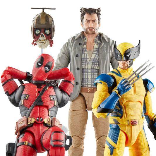 Marvel Legends Deadpool & Wolverine 6-Inch Action Figure Wave 1 set of 3