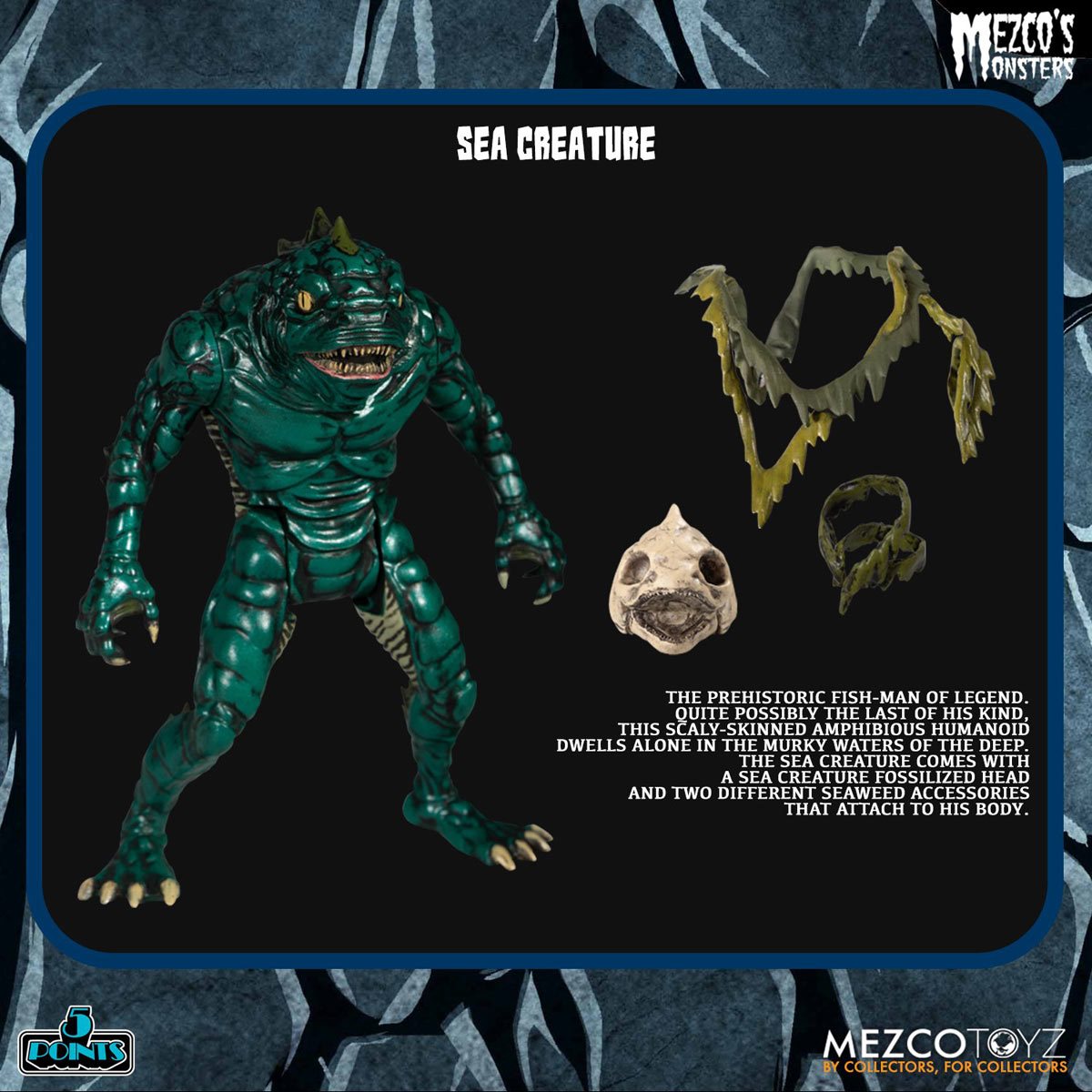 Mezco's Monsters Tower of Fear 5 Points Action Figures Deluxe Set