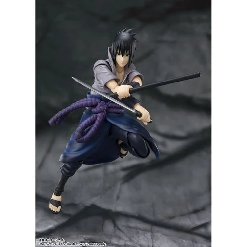 S.H.Figuarts Naruto Shippuden Sasuke Uchiha He Who Bears All Hatred Action Figure