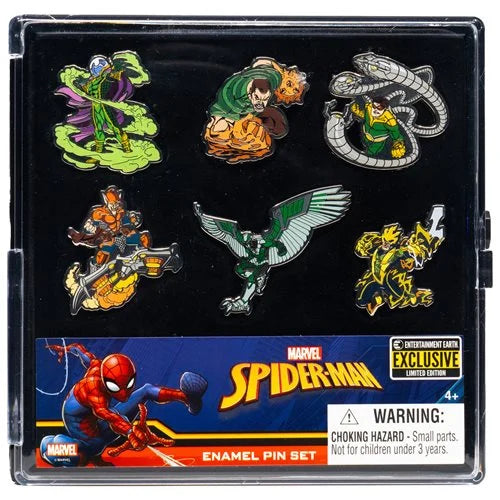 Marvel Spider-Man Sinister Six Enamel Pin 6-Pack