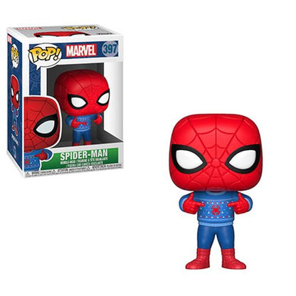 Funko Pop! Marvel Holiday Spider-Man Ugly Sweater Vinyl Figure #397