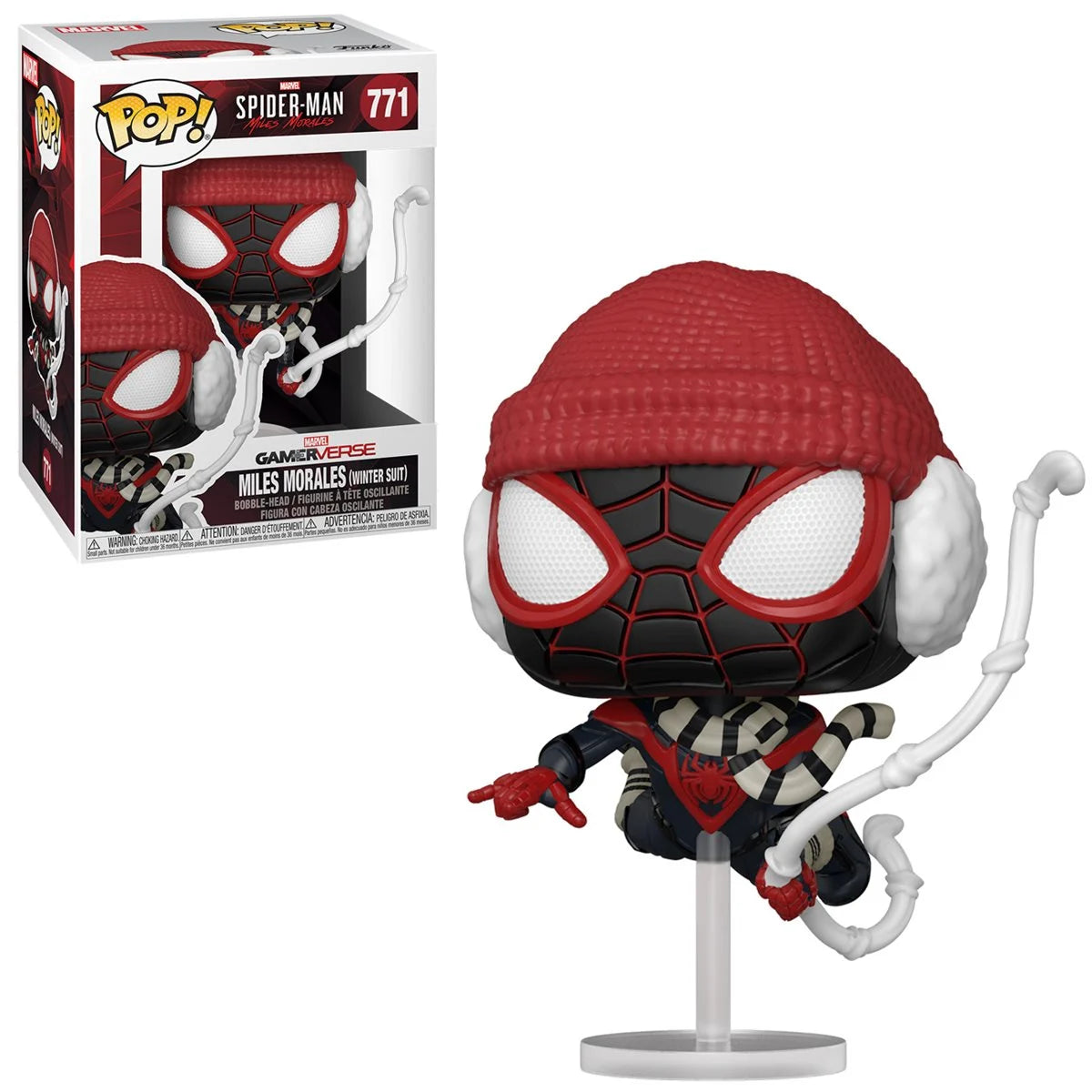 Funko Pop! Marvel Gamerverse Spider-Man: Miles Morales Winter Suit #77 ...